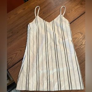white stripped summer dress